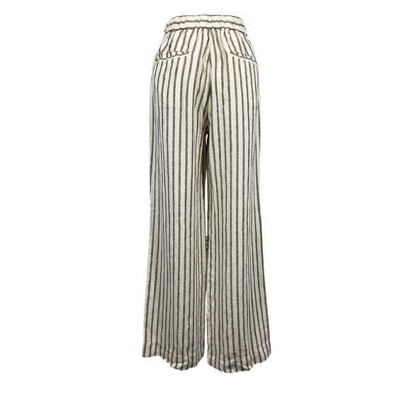 Faherty Relaxed Cocoa Grove Stripe Sun Strider Size M Pants - Picture 3 of 6
